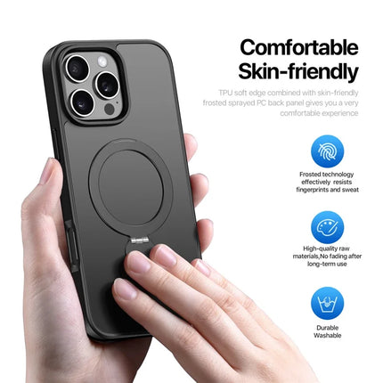 For iPhone 16 Pro Max Case DUX DUCIS Yind Series PC+TPU Phone Cover Compatible with MagSafe with Kickstand