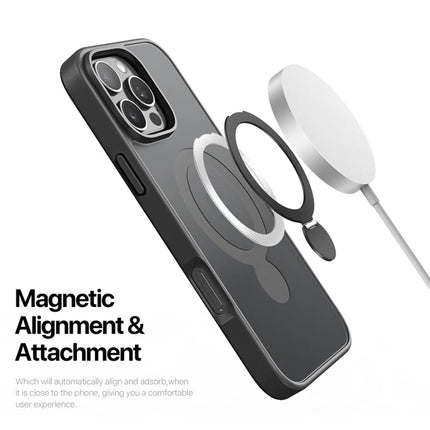 For iPhone 16 Pro Max Case DUX DUCIS Yind Series PC+TPU Phone Cover Compatible with MagSafe with Kickstand