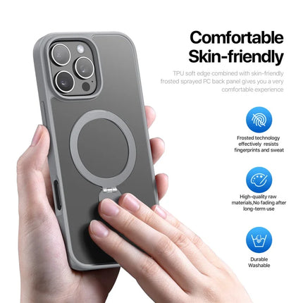 For iPhone 16 Pro Max Case DUX DUCIS Yind Series PC+TPU Phone Cover Compatible with MagSafe with Kickstand