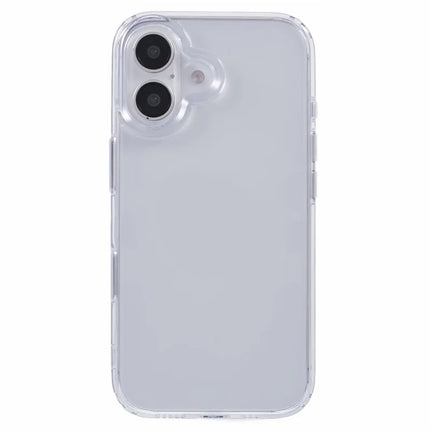 For iPhone 16 Clear Case TPU+PC Back Cover with Touch Button Photography