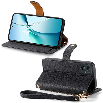 For Motorola Moto G55 5G Case RFID Blocking Zipper Pocket Leather Wallet Phone Cover
