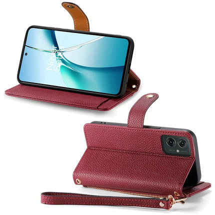 For Motorola Moto G55 5G Case RFID Blocking Zipper Pocket Leather Wallet Phone Cover