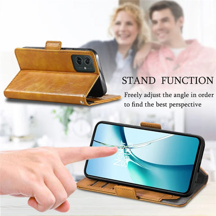 CASENEO 002 Series For Motorola Moto G55 5G Case Stand Wallet Splicing PU Leather Cover