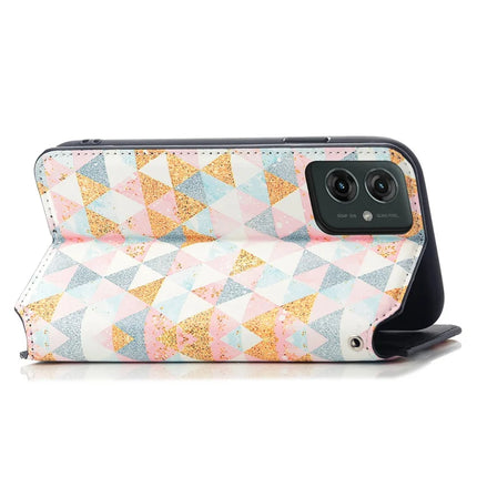 CASENEO RFID Blocking Case For Motorola Moto G55 5G Wallet Leather Cover Pattern Print