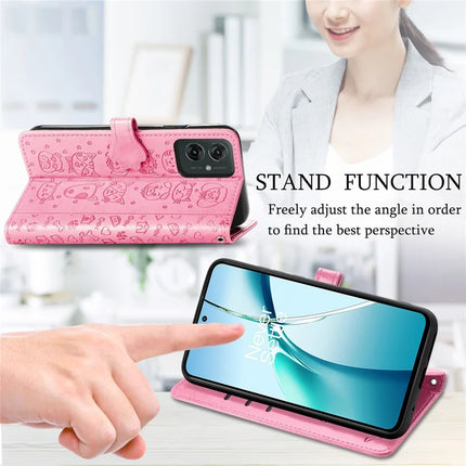 For Motorola Moto G55 5G Case Leather Wallet Flip Phone Cover Cute Cat Dog Pattern