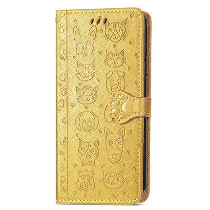 For Motorola Moto G55 5G Case Leather Wallet Flip Phone Cover Cute Cat Dog Pattern