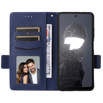 For HMD Fusion 5G Case Litchi Texture PU Leather Wallet Flip Phone Cover