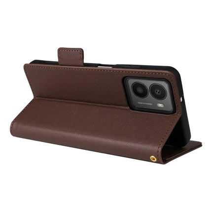 For HMD Fusion 5G Case Litchi Texture PU Leather Wallet Flip Phone Cover