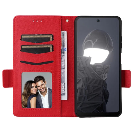 For HMD Fusion 5G Case Litchi Texture PU Leather Wallet Flip Phone Cover