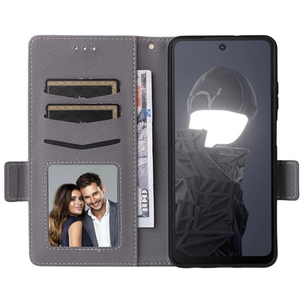 For HMD Fusion 5G Case Litchi Texture PU Leather Wallet Flip Phone Cover