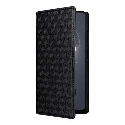 For HMD Fusion 5G Wallet Case Rhombus Imprinted Leather Phone Cover