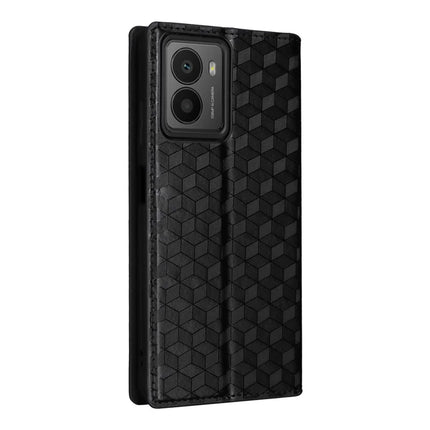 For HMD Fusion 5G Wallet Case Rhombus Imprinted Leather Phone Cover