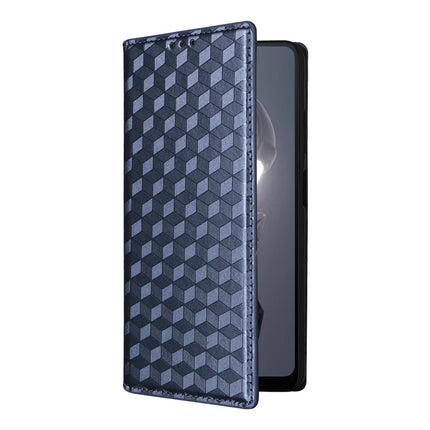 For HMD Fusion 5G Wallet Case Rhombus Imprinted Leather Phone Cover