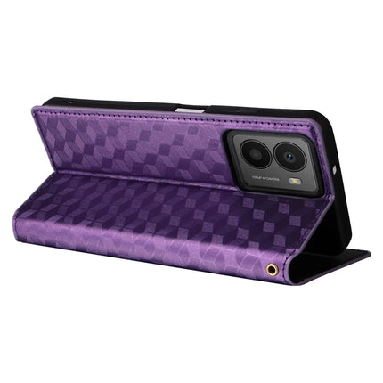 For HMD Fusion 5G Wallet Case Rhombus Imprinted Leather Phone Cover