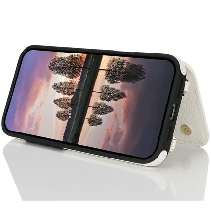For iPhone 16 Plus Case with Card Holder, Kickstand, RFID Blocking PU+TPU Phone Back Cover