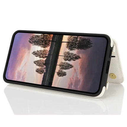 For Samsung Galaxy A55 5G Case with Card Holder, Kickstand, RFID Blocking PU+TPU Phone Back Cover