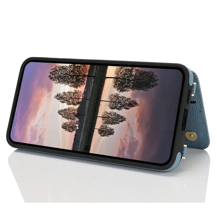 For Samsung Galaxy A15 5G  /  4G Case with Card Holder, Kickstand, RFID Blocking PU+TPU Phone Back Cover