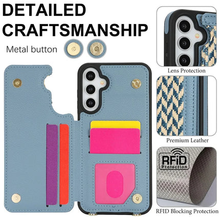 For Samsung Galaxy A15 5G  /  4G Case with Card Holder, Kickstand, RFID Blocking PU+TPU Phone Back Cover