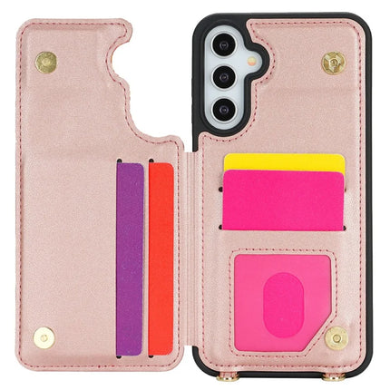 For Samsung Galaxy A15 5G  /  4G Case with Card Holder, Kickstand, RFID Blocking PU+TPU Phone Back Cover