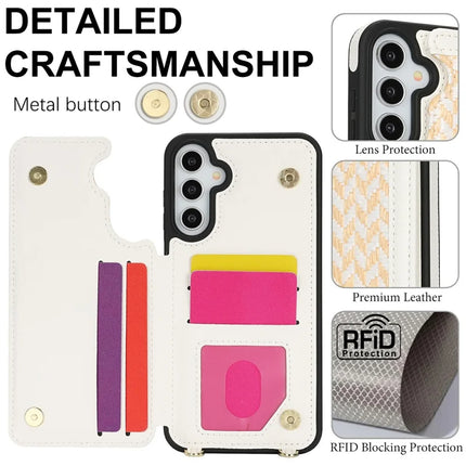 For Samsung Galaxy A15 5G  /  4G Case with Card Holder, Kickstand, RFID Blocking PU+TPU Phone Back Cover