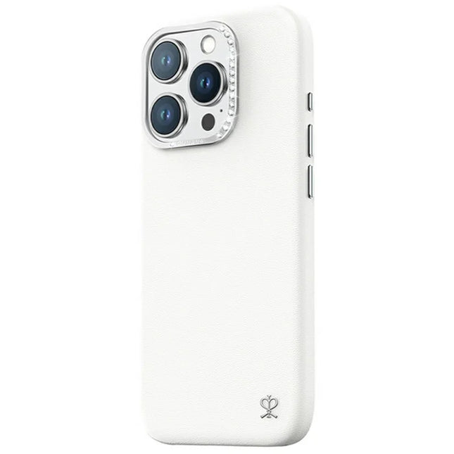 PYNANA PN-16F4 For iPhone 16 Pro Max Case Compatible with MagSafe PC+PU Phone Cover - White