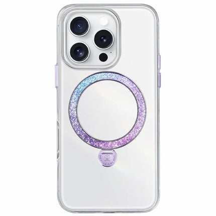 PYNANA PN-16G2 For iPhone 16 Pro Clear Case Kickstand TPU+PC Phone Cover Compatible with MagSafe