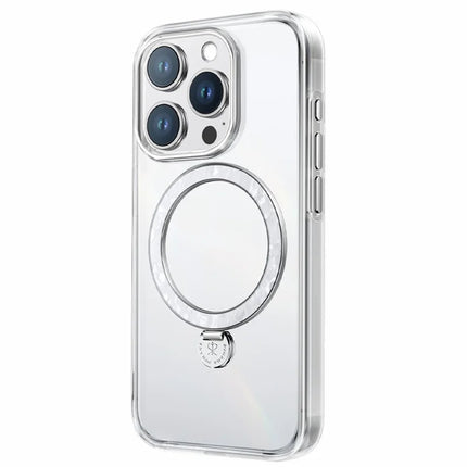 PYNANA PN-16G4 For iPhone 16 Pro Max Kickstand Cover Compatible with MagSafe PC+TPU Case - White