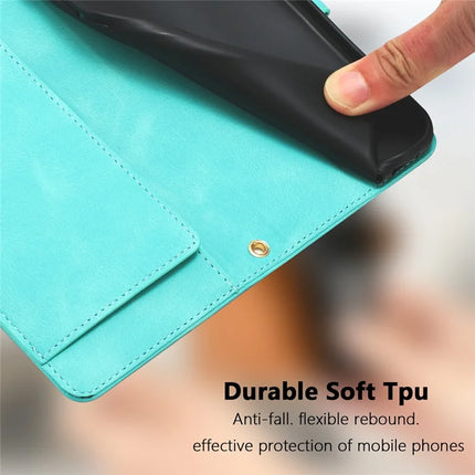 Leather Case for iPhone SE (2022) / SE (2020) / 8 / 7 / 6s / 6 Tulip Phone Cover with 5 Card Slots Wallet