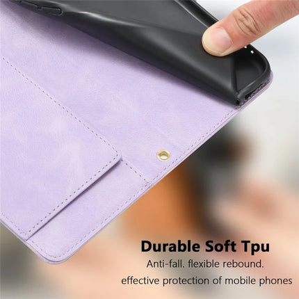 Leather Case for iPhone SE (2022) / SE (2020) / 8 / 7 / 6s / 6 Tulip Phone Cover with 5 Card Slots Wallet