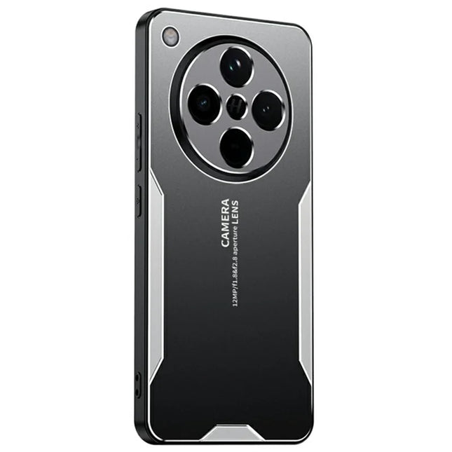 For Oppo Find X8 5G Phone Case Aluminium Alloy TPU PC Back Cover - Silver