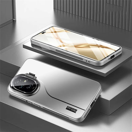 For Honor 200 Pro 5G Case with Lens Frame Kickstand TPU+PC Dropproof Phone Cover