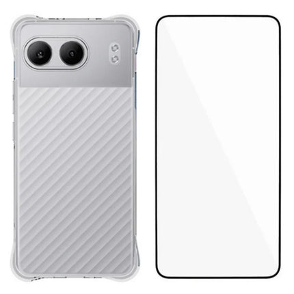 WANLONFENG WL Series for OnePlus Nord 4 TPU Case 2.0mm Phone Cover with Tempered Glass Film