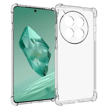 WANLONFENG WL Series for OnePlus 12 5G TPU Case 2.0mm Phone Cover with Tempered Glass Film
