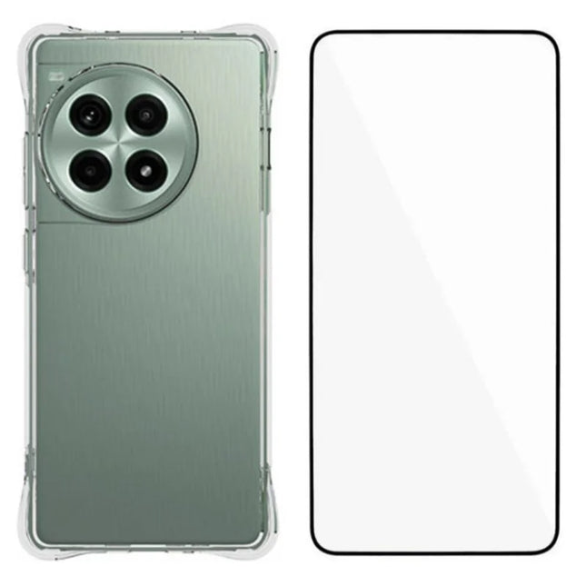 WANLONFENG WL Series for OnePlus Ace 3 Pro 5G TPU Case 2.0mm Phone Cover with Tempered Glass Film