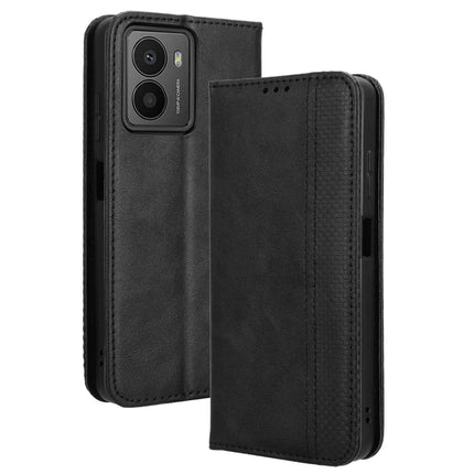 For HMD Fusion 5G Leather Case Wallet Stand Retro Texture Phone Cover - Black