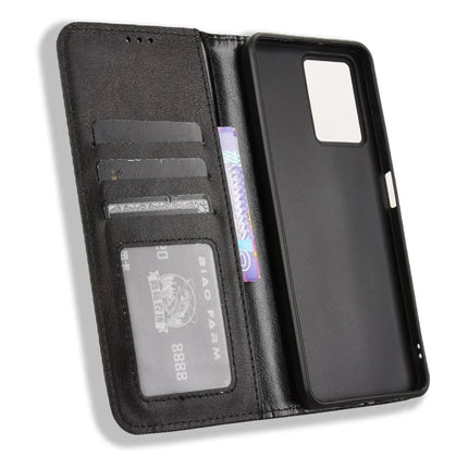 For HMD Fusion 5G Leather Case Wallet Stand Retro Texture Phone Cover