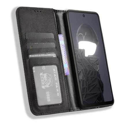 For HMD Fusion 5G Leather Case Wallet Stand Retro Texture Phone Cover