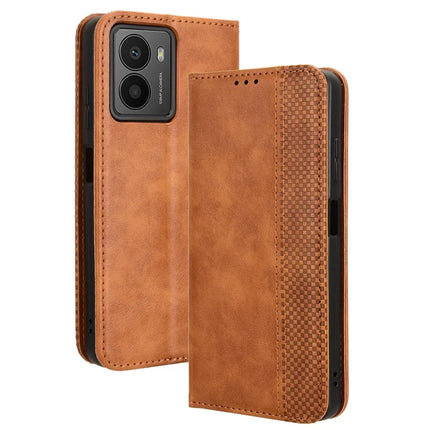 For HMD Fusion 5G Leather Case Wallet Stand Retro Texture Phone Cover - Brown