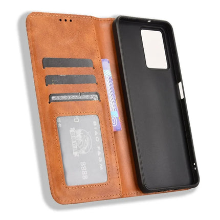 For HMD Fusion 5G Leather Case Wallet Stand Retro Texture Phone Cover