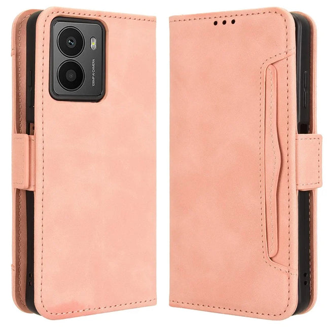 For HMD Fusion 5G Leather Case Phone Wallet Cover with Multiple Card Slots - Pink