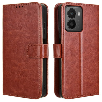 For HMD Fusion 5G Case Crazy Horse Texture PU Leather Phone Wallet Cover - Brown