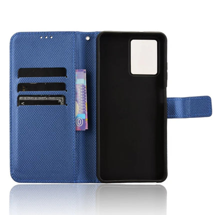 For HMD Fusion 5G Case PU Leather Diamond Texture Wallet Phone Cover