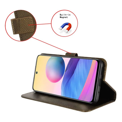 For HMD Fusion 5G Case PU Leather Diamond Texture Wallet Phone Cover