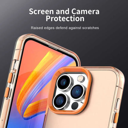 For iPhone 15 Pro Max Case PC+TPU+PET Matte Anti-Drop Phone Back Cover