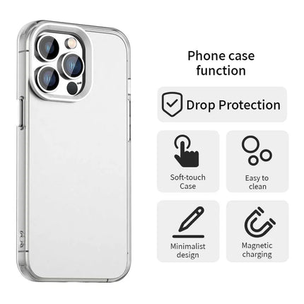 For iPhone 13 Pro Max Case PC+TPU+PET Matte Anti-Drop Phone Back Cover