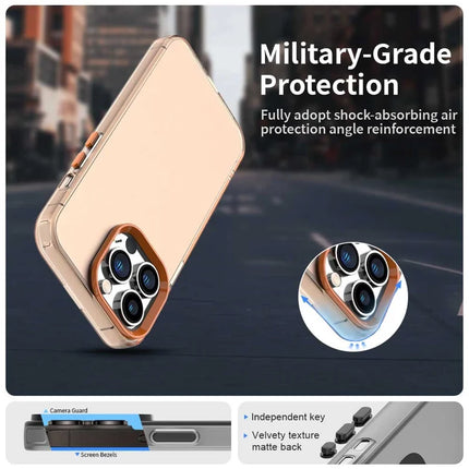 For iPhone 13 Pro Max Case PC+TPU+PET Matte Anti-Drop Phone Back Cover