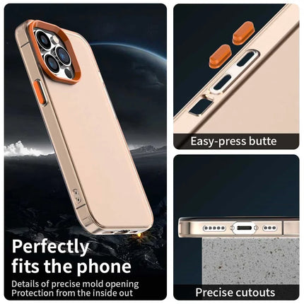 For iPhone 13 Pro Max Case PC+TPU+PET Matte Anti-Drop Phone Back Cover