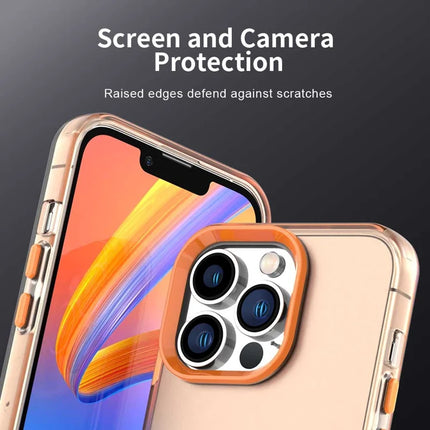 For iPhone 13 Pro Max Case PC+TPU+PET Matte Anti-Drop Phone Back Cover