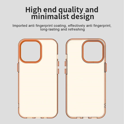 For iPhone 13 Pro Max Case PC+TPU+PET Matte Anti-Drop Phone Back Cover