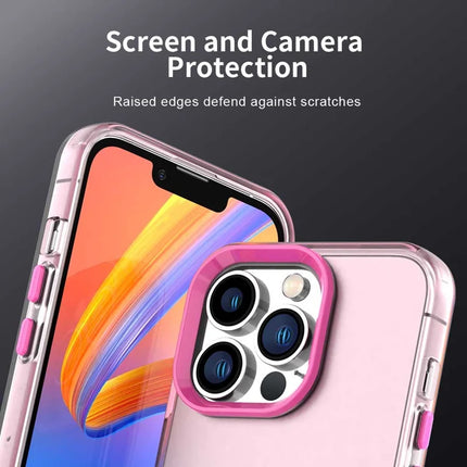 For iPhone 13 Pro Max Case PC+TPU+PET Matte Anti-Drop Phone Back Cover
